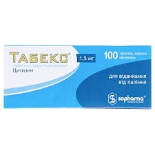 Табекс табл.в/о 1.5мг №100